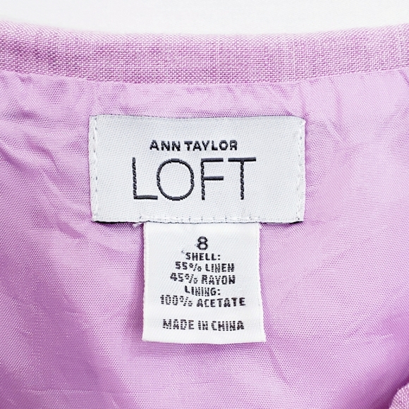 Nwot Loft Lavender Linen Blend Sleeveless … - Picture 3 of 11